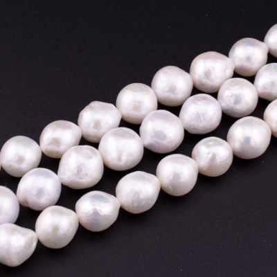 Perla Cultivada Potato barroca Blanca B 9-11mm. Sarta por 38cm