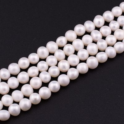 Perla Cultivada Potato Blanca B 4-5mm. Sarta por 38cm