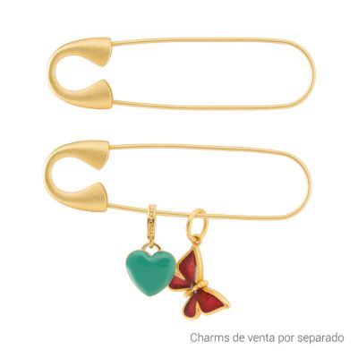 Gancho Nodriza Alfiler Seguridad 57mm Latón Dorado Mate. Venta por Unidad