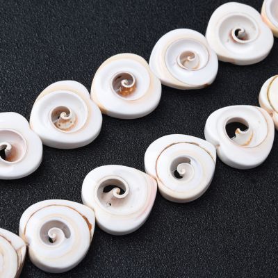 Concha 20mm Caracol Ojo de Shiva Natural – Operculum Natural. Sarta por 38cm