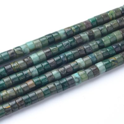 Rondela Heishi Jade Africano 4x2mm. Sarta por 38cm Aprox