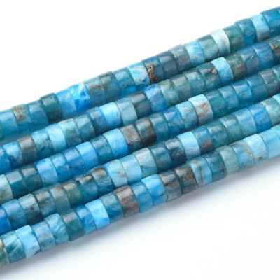 Rondela Heishi Cuarzo Apatita 4x2mm (Natural). Sarta por 38cm Aprox