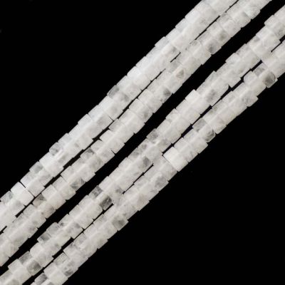 Rondela Heishi Cuarzo Cristal 4x2mm. Sarta por 38cm Aprox