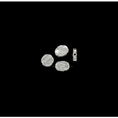 Separador Plata 1000 Tribu Hill Tailandia Moneda Martillada Irregular 12-14mm. Venta por Unidad 1.5g