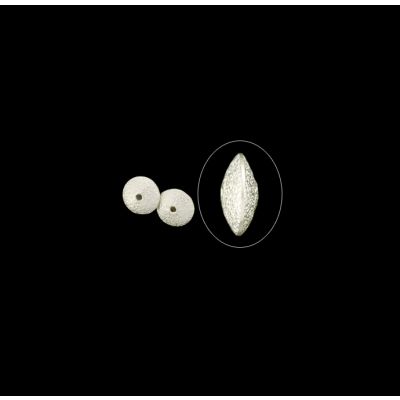 Separador Plata 1000 Tribu Hill Tailandia Rondela Sauce Martillada 10x4mm Venta por unidad 0.75g