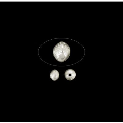 Separador Plata 1000 Tribu Hill Tailandia Rondela Cuadriculado 10x8mm. Venta por Unidad 1.06g