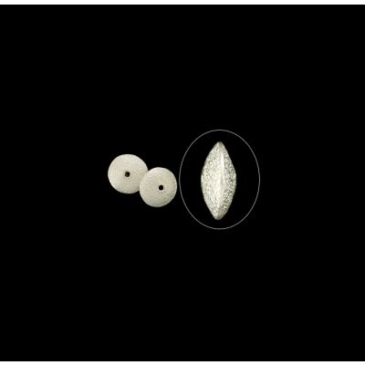 Separador Plata 1000 Tribu Hill Tailandia Rondela Sauce Martillada 13x5mm. Venta por unidad 1.15g