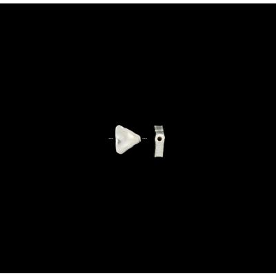 Separador Plata 1000 Tribu Hill Tailandia Triangulo Martillado ondas 12x4mm. Venta por unidad 1.2g