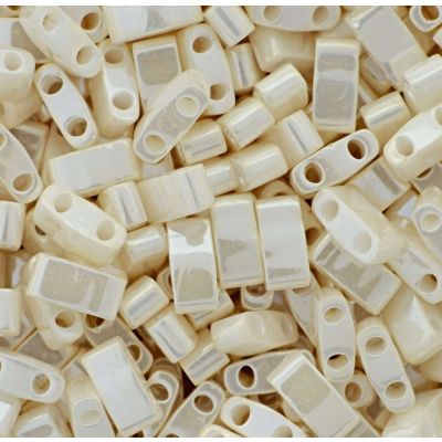 Miyuki Mitad Tila 5x2mm Cultura Marfil perlado (HTL0592)