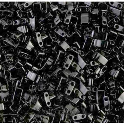 Miyuki Mitad Tila 5x2mm Opaco Negro (HTL401)