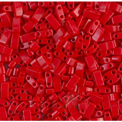 Miyuki Mitad Tila 5x2mm Opaco Rojo (HTL408)