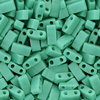 Miyuki Mitad Tila 5x2mm Opaco Verde Turquesa (HTL412)