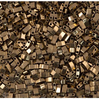 Miyuki Mitad Tila 5x2mm Bronce Metalico (HTL457)