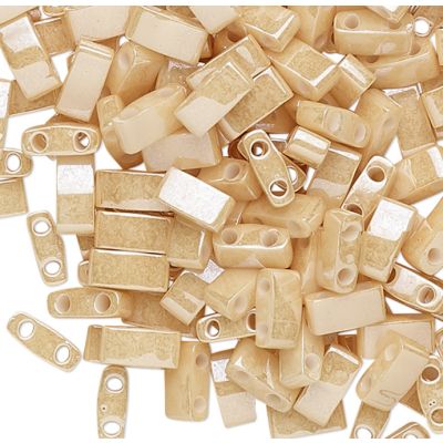 Miyuki Mitad Tila 5x2mm Opaco Beige (HTL593)