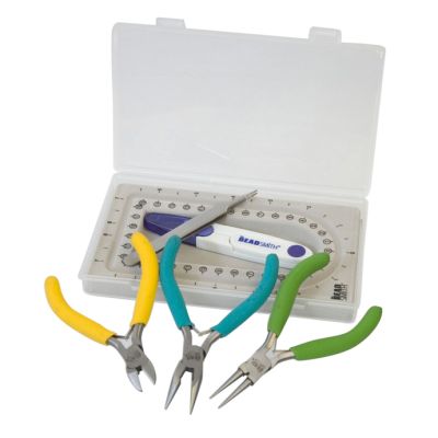Set viaje 3 Pinzas Bisuteria corta hilos y pinza BeadSmith®. Venta por Set 5 Unidades