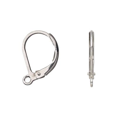 Herraje Arete Acero Inoxidable 304 Leverback BA23 15mm. Venta por 24 Unidades