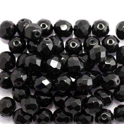 Murano Checo Redondo Negro 8mm. Venta por 144 Unidades