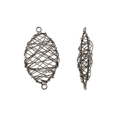 Herraje Alambrado Marquise Niquel Negro 45mm. Venta por 6 Unidades