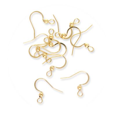 Gancho Pescador Acero Inoxidable Baño Dorado 304 Plano Resorte 14mm. Venta por 12 Unidades