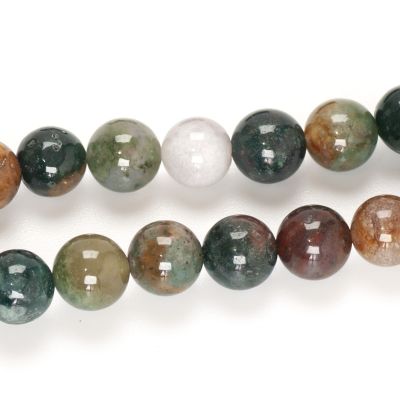 Bola Lisa Agata India (Natural) 10mm. Sarta por 38cm Aprox