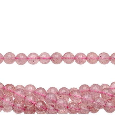 Bola Lisa Cuarzo Lepidocrocita AB Natural 6mm. Sarta por 38cm Aprox