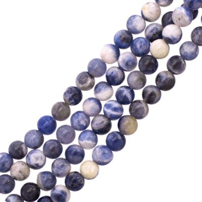 Bola Lisa Sodalita Natural 6mm. Sarta por 38cm Aprox