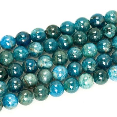 Bola Lisa Cuarzo Apatita B Natural 8mm. Sarta por 38cm Aprox