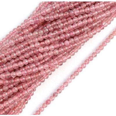 Bola Facetada Cuarzo Lepidocrocita AB Natural 3mm. Sarta por 38cm Aprox