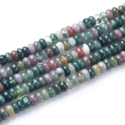 Rondela Lisa 4x2mm Agata India (Natural). Sarta por 38cm