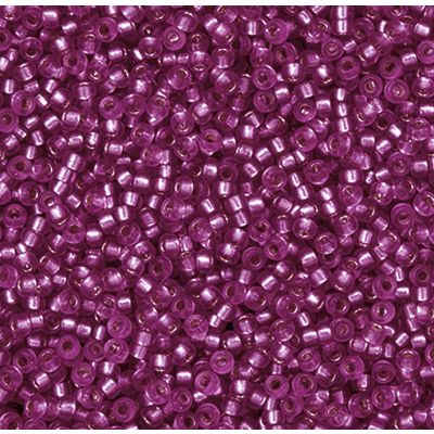 Miyuki Rocaille Mostacilla N.11 Rubi Linea Plateada (#1342)