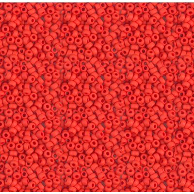 Miyuki Rocaille Mostacilla N.11 Rojo Opaco Mate (#407F).