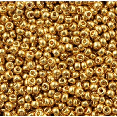 Miyuki Rocaille Mostacilla N.11 Dorado Galvanizado Duracoat (#4202).