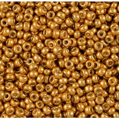 Miyuki Rocaille Mostacilla N.11 Amarillo Galvanizado Duracoat (#4203).