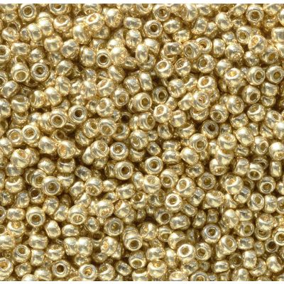 Miyuki Rocaille Mostacilla N.11 Lt Dorado Brillante Galvanizado Duracoat (#5101).