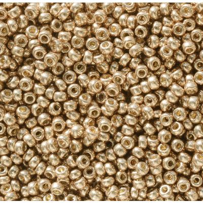 Miyuki Rocaille Mostacilla N.11 Champagne Brillante Galvanizado Duracoat (#5104)