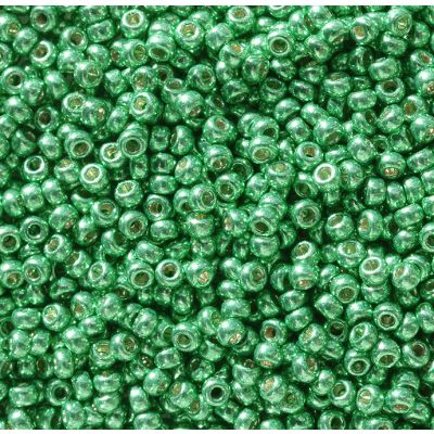 Miyuki Rocaille Mostacilla N.11 Verde Brillante Galvanizado Duracoat (#5105)