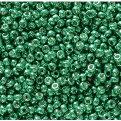 Miyuki Rocaille Mostacilla N.11 Verde Brillante Galvanizado Duracoat (#5106)