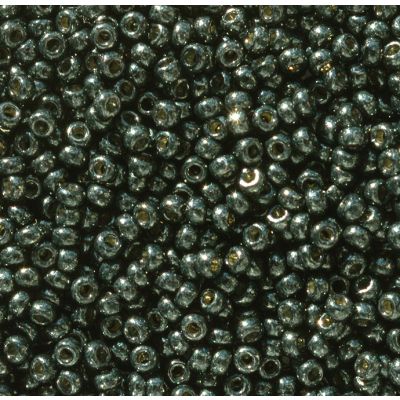 Miyuki Rocaille Mostacilla N.11 Negro Brillante Galvanizado Duracoat (#5107)