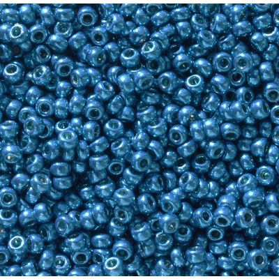 Miyuki Rocaille Mostacilla N.11 Capri Blue Brillante Galvanizado Duracoat (#5114)
