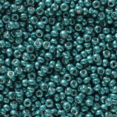 Miyuki Rocaille Mostacilla N.11 Azul Brillante Galvanizado Duracoat (#5115)