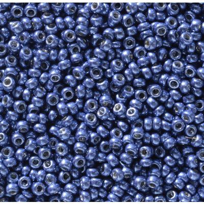 Miyuki Rocaille Mostacilla N.11 Azul Brillante Galvanizado Duracoat (#5117)