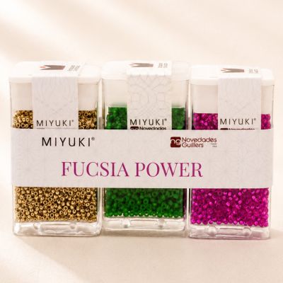 Miyuki Delica® N.11 kit Fucsia Power (SB4202 - SB411F - SB1340). Venta por paquete (10gr por tarro)