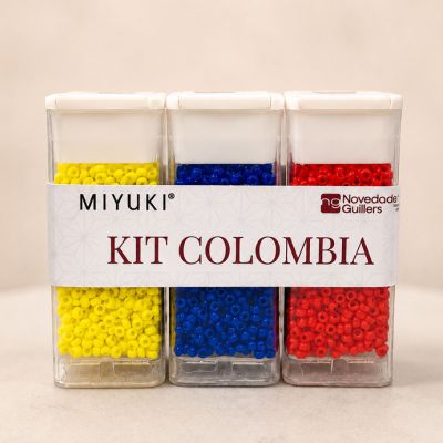 Miyuki Rocaille Mostacilla N.11 kit Colombia (SB404D - SB414 - SB407). Venta por paquete (25gr por tarro)