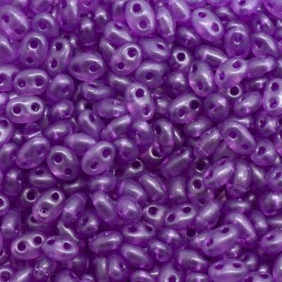 Mostacilla Twin Preciosa© Amatista Mate 2.5x5mm.