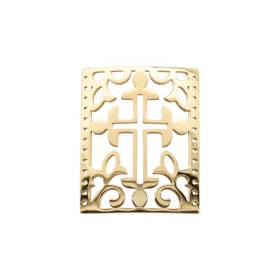 Separador Acero Inoxidable Baño Dorado 304 Cruz Tejido Mostacilla 13 Lineas 38mm. Venta por Unidad