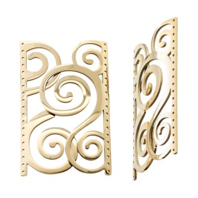 Separador Acero Inoxidable Baño Dorado 304 Espiral Tejido Mostacilla 19 Lineas 53mm. Venta por Unidad