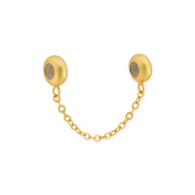 Separador Latón Dorado Mate Rondela Cadena Deslizante 8mm. Venta por Unidad