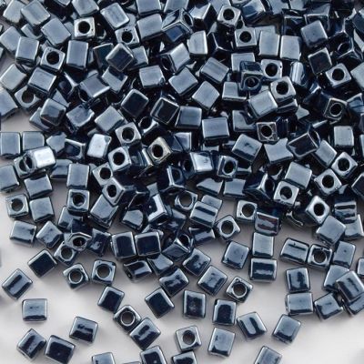 Miyuki Square 3x3x3mm Gris Hueco Redondo (#451)