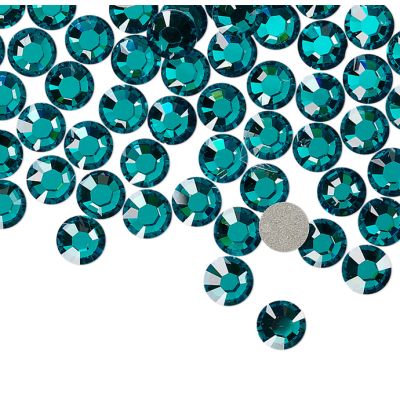 Cristal Austriaco SS16 Plana Pega Calor (2038) 3.8-4mm Blue Zircon