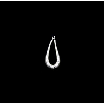 Herraje Latón Plateado Alambrado Argollas 60mm. Venta por unidad